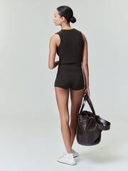 Womens Rib Knit Boy Short